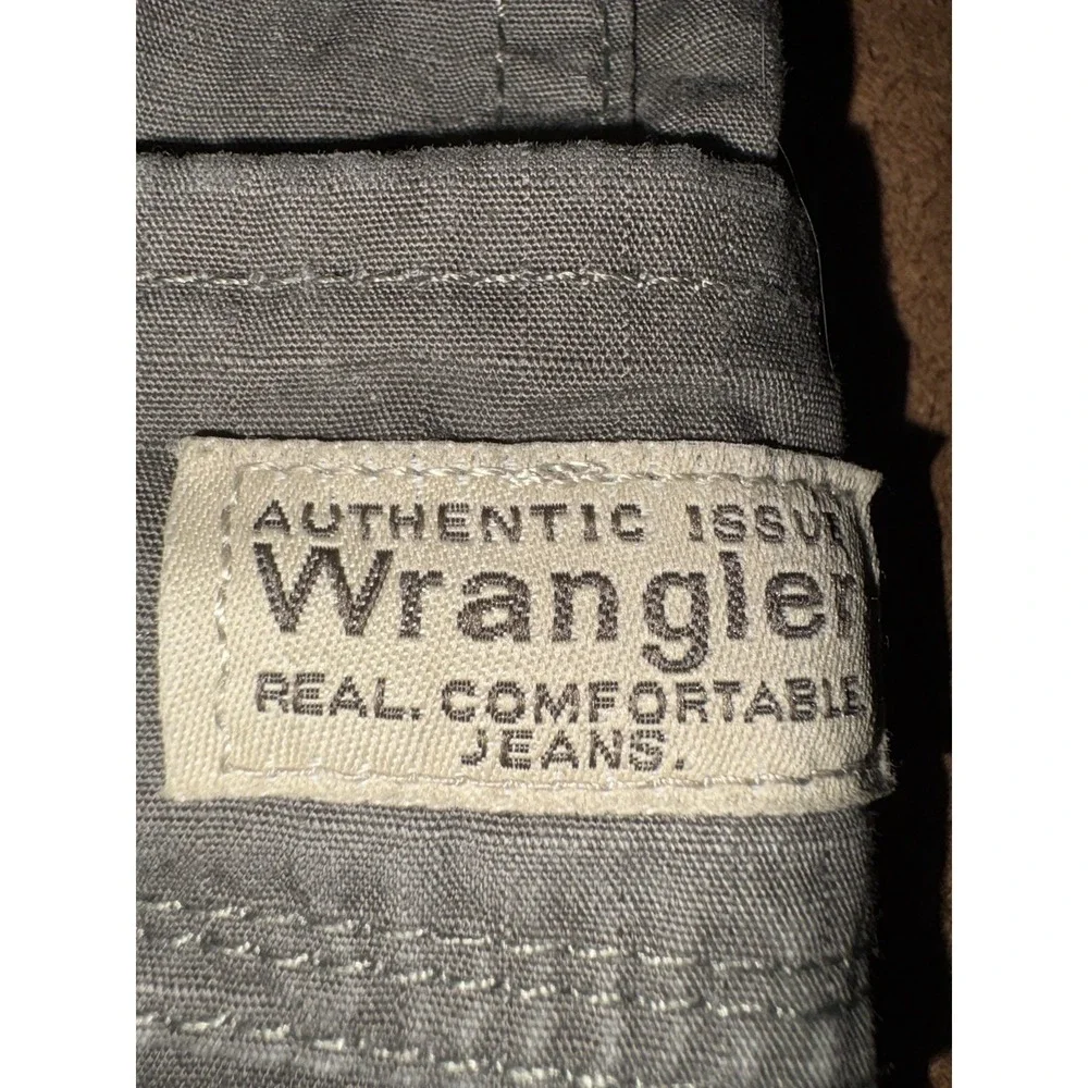 Wrangler Cargo Pants Men's 44x30 Olive Green 100% Cotton Utility Outdoor Work